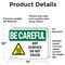 Signmission Hot Surface Sign, 10 in H x 14 in W, Vinyl Decal, Hot Surface Do Not Touch OS-2PACK-BC-D-1014-L-10030 - alternate 2